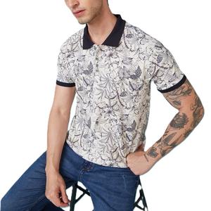 Polos de talla grande para hombre de alta calidad, venta al por mayor, polos de Golf bordados con estampado de algodón transpirable, ropa teñida lisa - Product Image 3