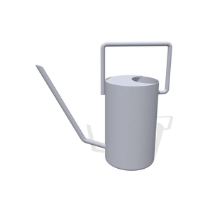 Lata de agua redonda de hierro, revestimiento en polvo de Color gris mate, regaderas elegantes para césped de vivero, arbustos de Metal para herramientas de jardín, jardineras - Product Image 2