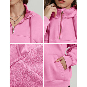 Venta al por mayor de sudaderas con capucha de lana de peso pesado personalizado hombres Impresión digital sólido logotipo bordado para invierno sudaderas con capucha de los hombres - Product Image 6