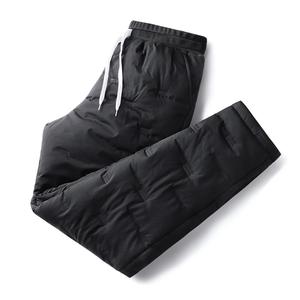 Pantalones acolchados de burbujas cálidos personalizados al por mayor de fábrica para hombre, pantalones acolchados de nieve impermeables para exteriores de invierno con logotipo - Product Image 5