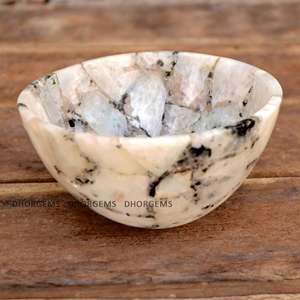 Pierre de spectrolite naturelle de qualité supérieure faite à la main pierre de lune Flashy bol sculpté décor à la maison Rare Labradorite méditation cristal pierre précieuse - Product Image 3