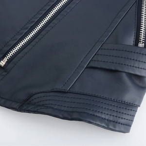 แจ็กเก็ตบอมเบอร์สำหรับผู้หญิงเสื้อแจ็คเก็ตหนังสำหรับผู้ชาย - Product Image 6