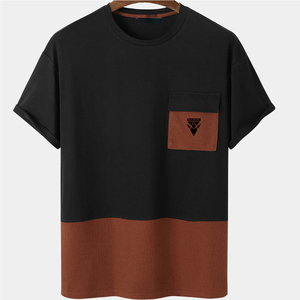 Áo thun golf nam cotton 100% in logo theo yêu cầu, size lớn, tay ngắn, thoáng khí, nhanh khô, OEM, họa tiết trơn, 180g, phong cách thường ngày - Product Image 1