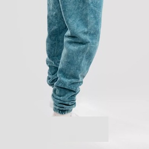 OEM Fabricación personalizada 100% Algodón Lavado con ácido Streetwear Vintage Pantalones de chándal Pantalones de lona - Product Image 5