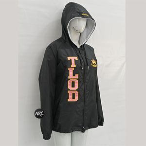 100% Polyester tissu personnalisé brodé Logo Patch qualité léger imperméable tenue décontracté coupe-vent à capuche avec fermeture éclair - Product Image 5