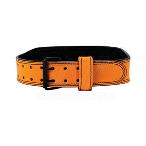 Fitness Weightlifting Belt for Gym Weightlifting Strength Training Workout Leather Weightlifting Belt in <b>Sparkling</b> Orange Color - Product Image 6