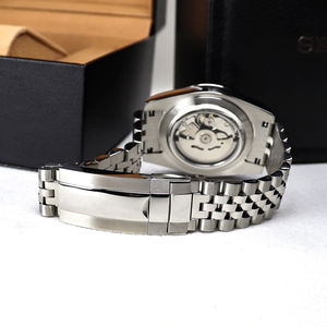 Reloj Automático de Lujo Duradero de Acero Inoxidable con Puntero Luminoso, Resistente al Agua 3 ATM, Movimiento de 22 mm NH35 - Product Image 6