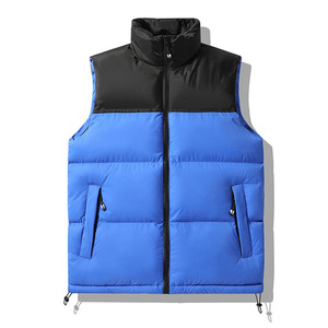 Gilet rembourré avec logo personnalisé orange et tendance de haute qualité avec poches à bulles Service OEM Gilet d'hiver grande taille pour hommes - Product Image 4