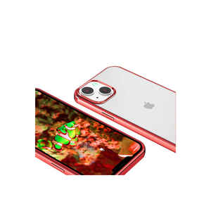 Coque en silicone pixel de haute qualité MYST pour iPhone 13 14 7 6 SE - Rouge Ins, coque de protection translucide pour téléphone compatible avec tous les modèles - Product Image 1