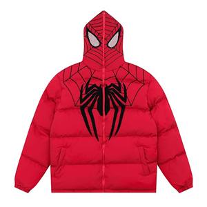 Manteau bouffant épais chaud d'hiver pour hommes personnalisé OEM manteaux de duvet coupe ample avec matériau de remplissage en coton de grande taille - Product Image 1