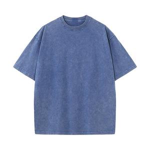 Camiseta de Verano para Mujer, Estilo Vintage, Lavado Ácido, Corte Regular, Algodón Transpirable de Secado Rápido, Servicio OEM - Product Image 5