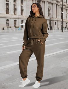 100% coton SWEATSUIT léger à capuche ensemble cordon de serrage fermeture hiver écologique délavé imprimé strass embelli - Product Image 5