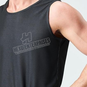 Venta caliente malla de poliéster que absorbe la humedad de secado rápido ligero baloncesto Jersey sin mangas en blanco liso baloncesto Jersey - Product Image 3