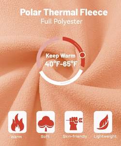 Women's Stylish Print Pattern Long Sleeve Zip-up Fleece <b>Jacket</b> <b>Lightweight</b> Cotton-Filled for Plus Sizes for Winter Days - Product Image 4