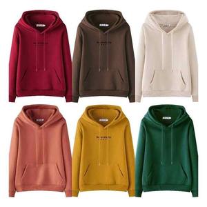 เสื้อสเวตเชิ้ตผู้หญิงถักนิตติ้งผ้าฝ้ายแท้ 100% สไตล์สตรีทแวร์ คุณภาพสูง แขนยาว มีฮู้ด โลโก้ด้านหน้า สวมใส่สบาย - Product Image 2