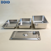 Peralatan Dapur Komersial Hotel, Panci 1/1 GN Stainless Steel, Cocok untuk Meja Steam, Menampung Nasi, Rebusan, Sup & Makanan Panas dalam Jumlah Besar