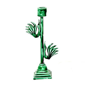 Portavelas de estatuilla de tortuga fundida de aluminio Venta caliente Soporte de vela de luz en T desgastado Soporte de vela de acento agrietado superior de mesa - Product Image 2