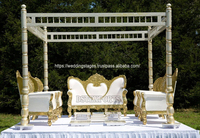 Luxueux ensemble de canapé causeuse noir pour grands mariages Royaume-Uni Grand mariage étapes teck meubles de canapé en bois Chaise en cuir véritable