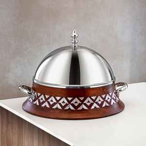 New Durable Metal Hot Case With Insulated Interior Ideal For Keeping <b>Food</b> <b>Warm</b> During Parties Family Dinners Or Festive Occasion - Product Image 5