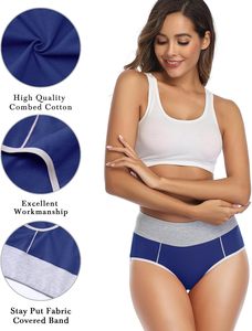 Ropa Interior de Cintura Alta para Mujer de Talla Grande, Cómoda y Equilibrada, con Botones, Tejido Suave y Elástico, Transpirable, con Soporte en la Cintura - Product Image 6