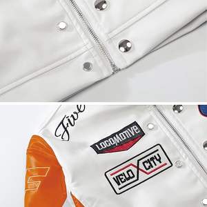 เสื้อแจ็คเก็ตเบสบอลกันลมคุณภาพสูงพร้อมโลโก้สั่งทำพิเศษสำหรับผู้หญิงและผู้ชายไซส์ใหญ่สำหรับเล่นกีฬาฤดูหนาว - Product Image 4