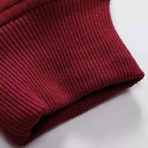 เสื้อสเวตเตอร์คอกลมของผู้ชายเสื้อสเวตเตอร์คอตตอนสีทึบของ100% ออกแบบโลโก้ของคุณเอง - Product Image 5