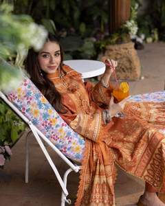 Ropa étnica afgana tradicional de Salwar Kameez de seda elegante afgana tradicional para mujer personalizada del fabricante a la venta-522 - Product Image 4