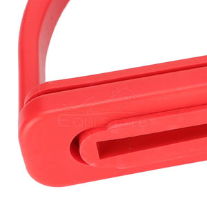 โกลนขี่ม้าทำจากเหล็กสแตนเลสอุปกรณ์ความปลอดภัยม้าเหล็กขี่ม้าสีแดง - Product Image 6