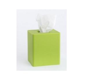 Caja de pañuelos de hierro con revestimiento de Color verde, mesa de forma cuadrada, hecha a mano, clásica, Moderna, atractiva caja de pañuelos de hierro de Metal - Product Image 1