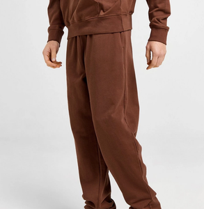 Conjuntos de Sudadera con Capucha y Pantalones Deportivos Personalizados para Hombre, Chándal con Logotipo Sólido, Traje Deportivo Marrón, Unisex, Holgado, de Algodón Acordonado, para Maternidad, Invierno, por Ako - Product Image 3