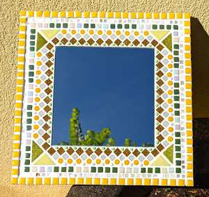 <b>Mosaic</b> <b>mirror</b>, decorative <b>mosaic</b> artwork made by hand. - Product Image 5