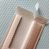 Enveloppe à bulles rose personnalisée, 3 couches co-extrudées, certifiée ISO ROHS, écologique, biodégradable, résistante aux chocs, 7 mm, promotionnelle