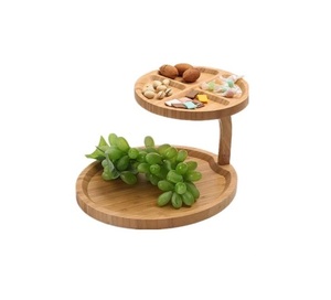 Support à gâteau multifonctionnel en bois d'acacia avec couvercle en verre Socle pour bol Décoration de cuisine Fabricant indien - Product Image 3
