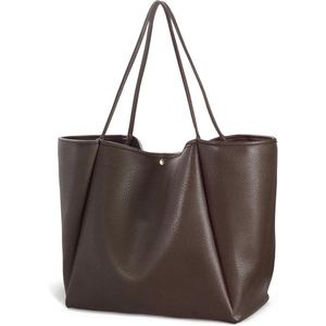 Sac à main en cuir PU de qualité supérieure pour femmes, finition lisse, confortable à porter à l'épaule, pour la mode de tous les jours - Product Image 2