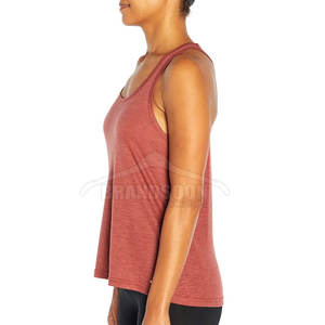 Débardeur sans manches décontracté pour femmes de conception OEM pour l'été vente en ligne de tissu tricoté respirant - Product Image 4