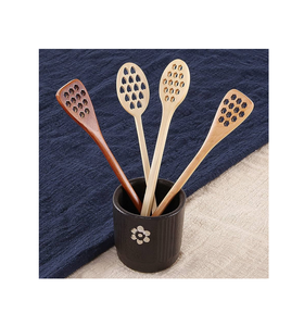 ช้อนไม้ตักน้ำผึ้งแท่งคนแบบแท่งไม้เนื้อหยาบสำหรับงานแฮนด์เมดใช้หัตถกรรมธรรมชาติ - Product Image 6