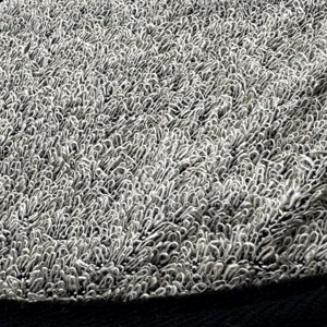 MIA MED Black Large Mesh Towel Glove Simple Style Oval Shower Mitt with Fingers for Body Cleansing Bulk Packed - Product Image 4