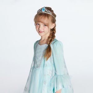 Fornitura all'Ingrosso di Abiti con Paillettes a Forma di Fiocco di Neve, Costume <span class=keywords><strong>da</strong></span> Principessa di <span class=keywords><strong>Frozen</strong></span> con Certificazione BSCI - Product Image 3