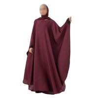 Abaya Farasha bordeaux, robe islamique élégante et fluide à motif papillon, tenue modeste pour femmes, style arabe, kaftan de soirée formel