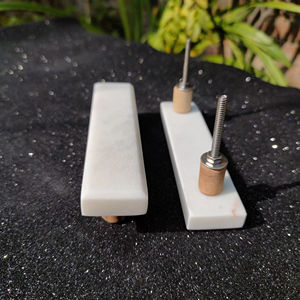 มือจับประตูหินอ่อนสไตล์อาร์ตเดโคสุดหรู TCE สำหรับบ้าน สำนักงาน โรงแรม ตู้เสื้อผ้า อุปกรณ์ฮาร์ดแวร์คุณภาพพรีเมียม งานฝีมือ ทนทาน - Product Image 1