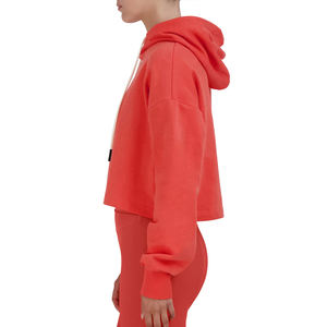 Sweat à capuche personnalisé OEM pour femmes Sweat à capuche zippé bon marché pour le yoga et l'entraînement sportif avec logo à l'avant - Product Image 6