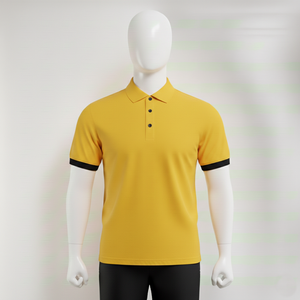Camiseta polo premium para hombre, manga corta, tela de algodón transpirable, corte ajustado, estilo casual moderno, para verano. - Product Image 6