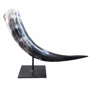 Par de cuerno de búfalo de alta calidad para arte de pared de estilo Animal decorativo para puerta de Montaña de la India - Product Image 4