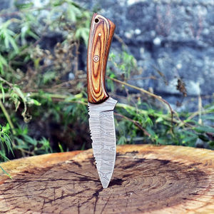 Cuchillos de Caza de Acero de Damasco, Cuchillo de Hoja Fija, Cuchillos de Caza de Acero de Damasco Hechos a Medida, Hojas Fijas con Venta al por Mayor - Product Image 3