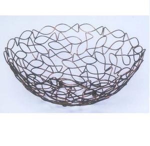 Décoration de table de cuisine et de salle à manger, panier en métal noir avec revêtement en poudre, décoration de table, panier en fil de fer à prix abordable - Product Image 1