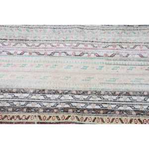 Tapis turc vintage 2,7x8,5 pi (81x260 cm), tapis à imprimé animal brun - Product Image 5