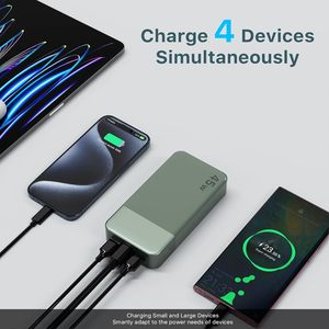 Banco de Energía de Carga Rápida PD de 45W y 20000mAh - 0-60% en 30 Minutos, Carga 4 Dispositivos Simultáneamente, Ícono de Luz Verde - Product Image 4