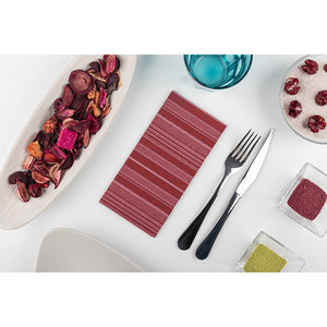 Tovaglioli Stampati Bordeaux 40x40cm, Piegati 1/8, Morbidi e Asciutti, 480 Pezzi, B2B - Product Image 2