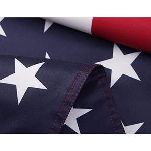 Bandera Americana de 3x5 pies, Doble Cara, Fabricada en EE. UU., Resistente para Exteriores con 2 Ojales de Latón - Product Image 1