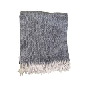 Manta tejida en espiga de Diamante Azul Marino de calidad superior tamaño King a bajo precio - Product Image 5